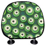 Monster Eyes Pattern Print Car Headrest Covers