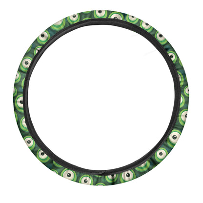 Monster Eyes Pattern Print Car Steering Wheel Cover