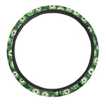 Monster Eyes Pattern Print Car Steering Wheel Cover