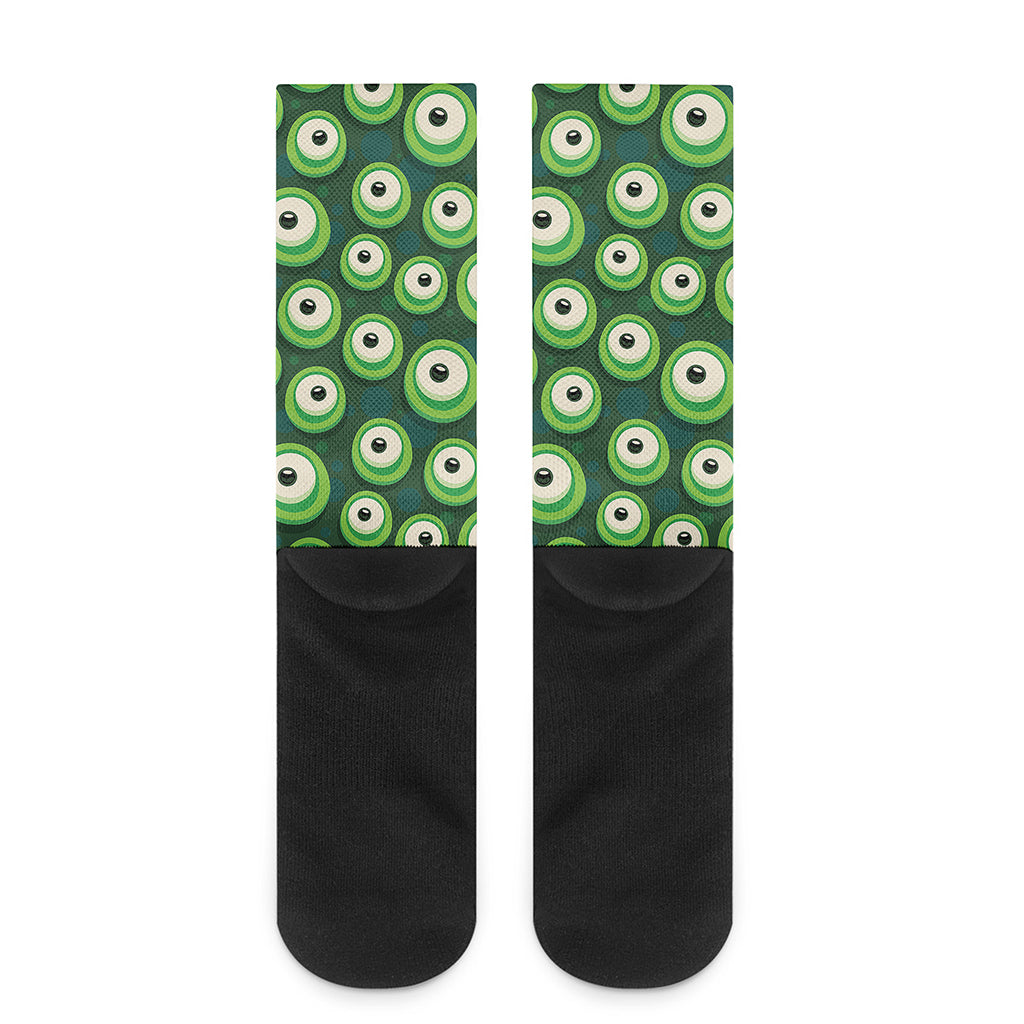 Monster Eyes Pattern Print Crew Socks