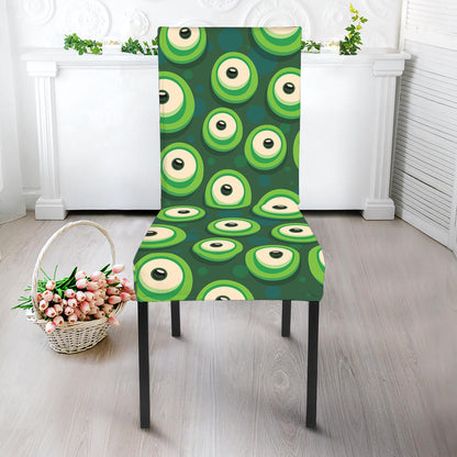Monster Eyes Pattern Print Dining Chair Slipcover