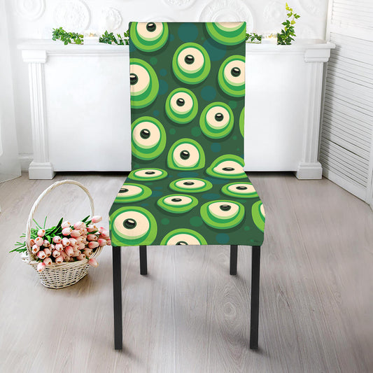 Monster Eyes Pattern Print Dining Chair Slipcover