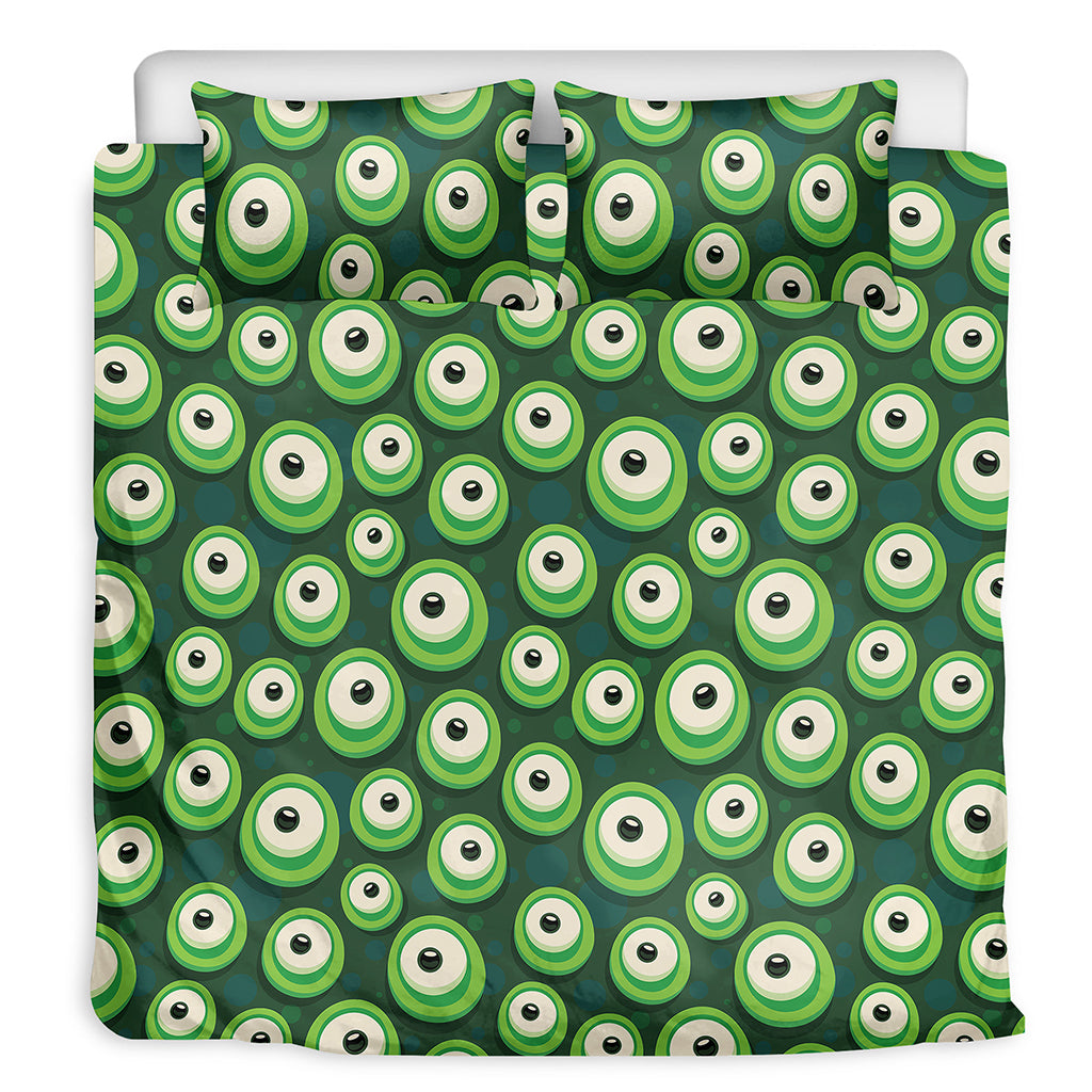Monster Eyes Pattern Print Duvet Cover Bedding Set