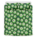 Monster Eyes Pattern Print Duvet Cover Bedding Set