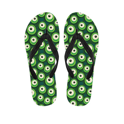 Monster Eyes Pattern Print Flip Flops