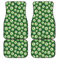 Monster Eyes Pattern Print Front and Back Car Floor Mats