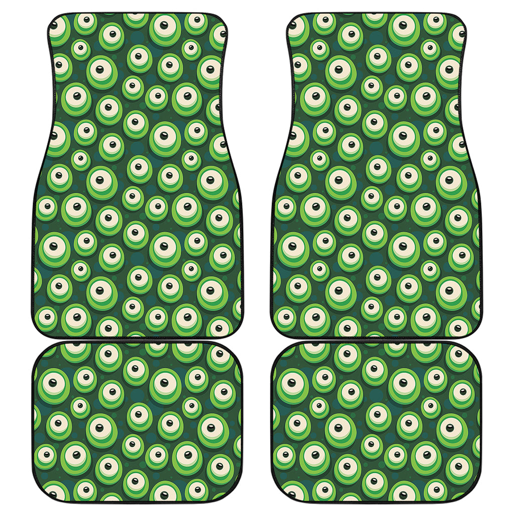 Monster Eyes Pattern Print Front and Back Car Floor Mats