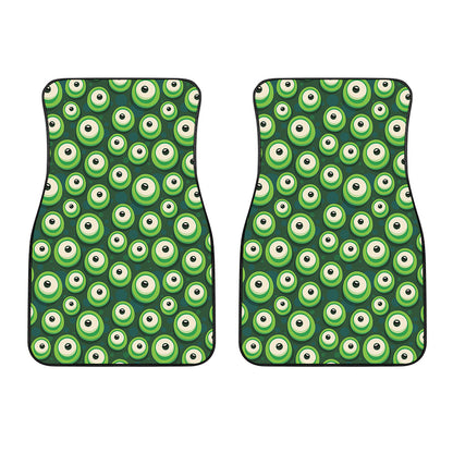 Monster Eyes Pattern Print Front Car Floor Mats