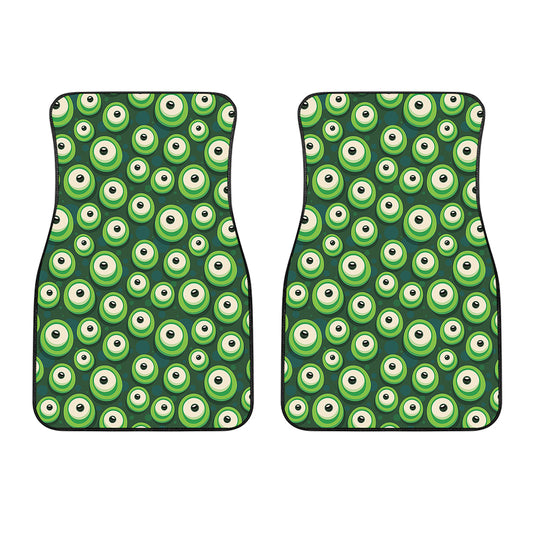 Monster Eyes Pattern Print Front Car Floor Mats