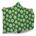Monster Eyes Pattern Print Hooded Blanket