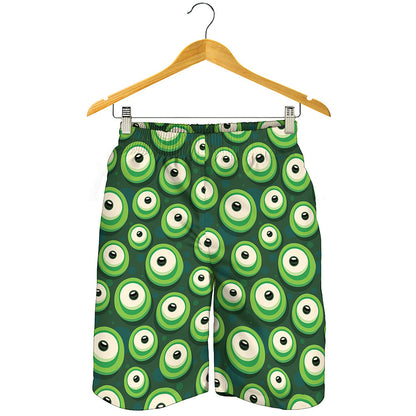 Monster Eyes Pattern Print Men's Shorts