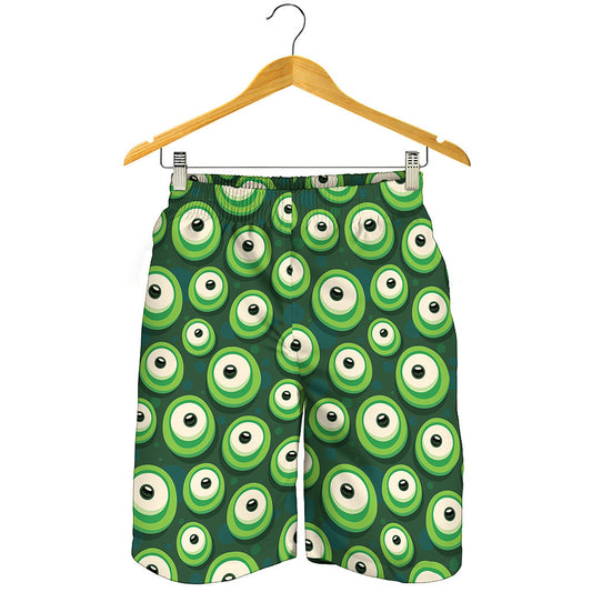 Monster Eyes Pattern Print Men's Shorts