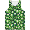 Monster Eyes Pattern Print Men's Tank Top