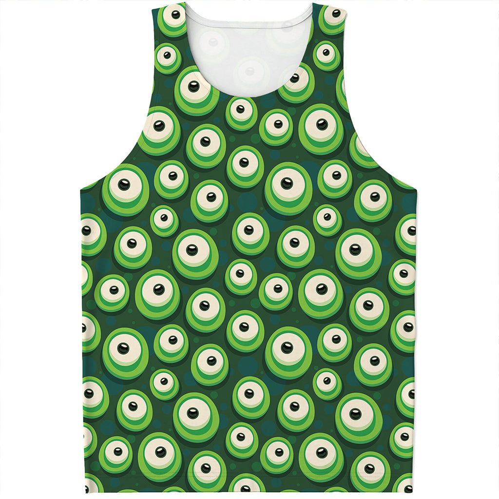Monster Eyes Pattern Print Men's Tank Top