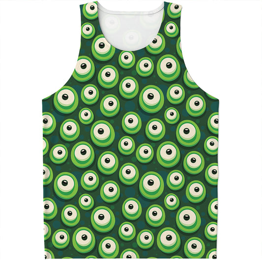 Monster Eyes Pattern Print Men's Tank Top