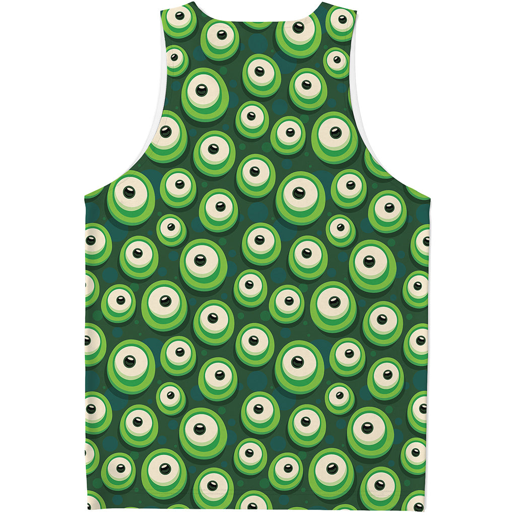 Monster Eyes Pattern Print Men's Tank Top
