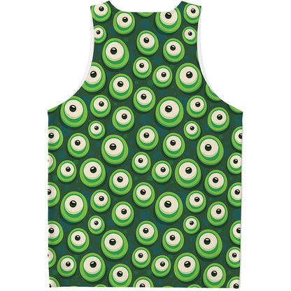 Monster Eyes Pattern Print Men's Tank Top