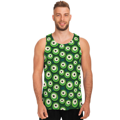 Monster Eyes Pattern Print Men's Tank Top