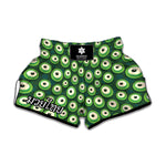 Monster Eyes Pattern Print Muay Thai Boxing Shorts