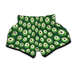 Monster Eyes Pattern Print Muay Thai Boxing Shorts
