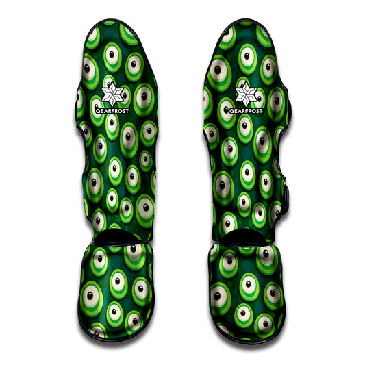 Monster Eyes Pattern Print Muay Thai Shin Guard