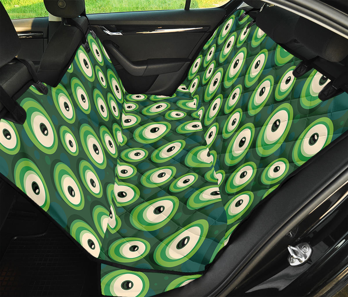 Monster Eyes Pattern Print Pet Car Back Seat Cover