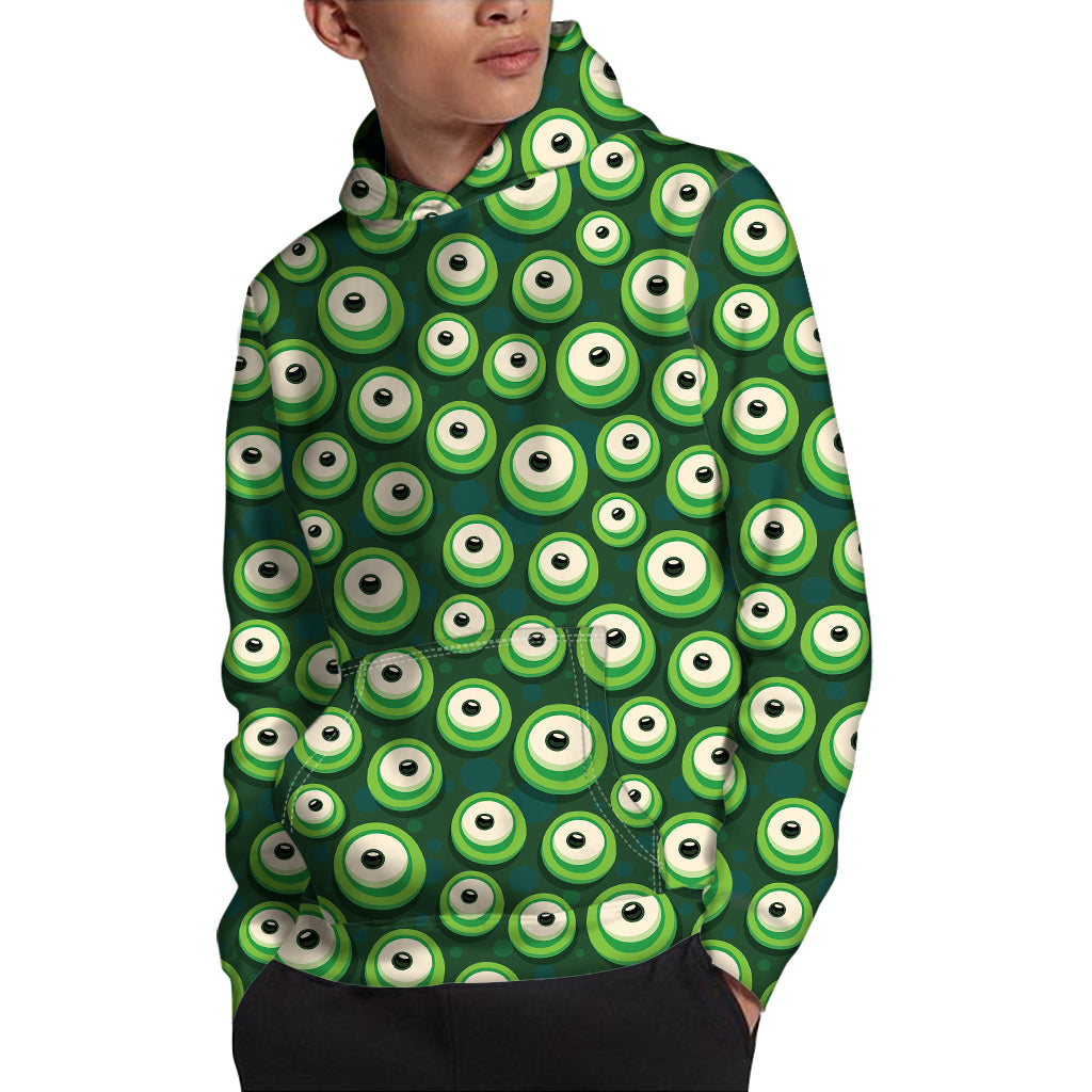 Monster Eyes Pattern Print Pullover Hoodie