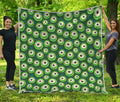 Monster Eyes Pattern Print Quilt