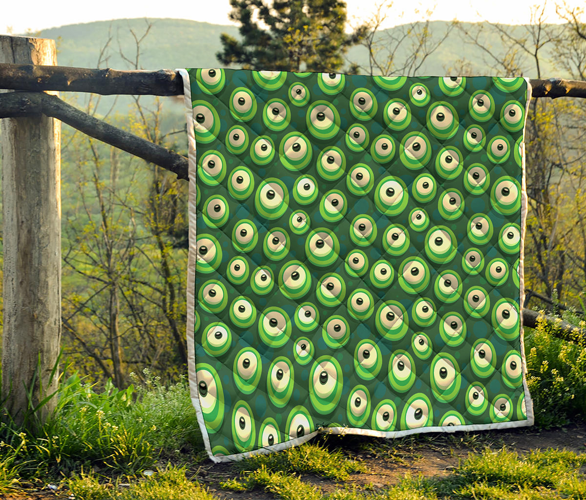 Monster Eyes Pattern Print Quilt
