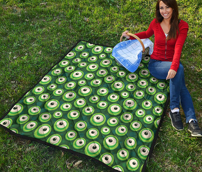 Monster Eyes Pattern Print Quilt