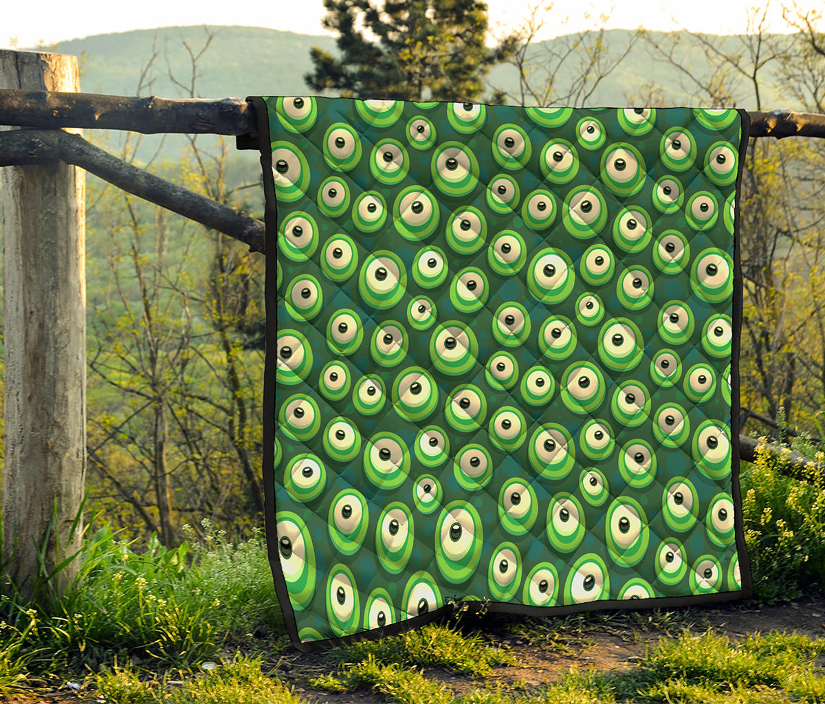 Monster Eyes Pattern Print Quilt