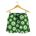 Monster Eyes Pattern Print Women's Shorts