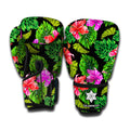 Monstera Hibiscus Hawaii Pattern Print Boxing Gloves