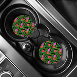 Monstera Hibiscus Hawaii Pattern Print Car Coasters