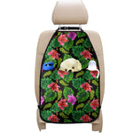 Monstera Hibiscus Hawaii Pattern Print Car Seat Organizers