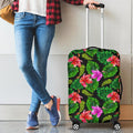 Monstera Hibiscus Hawaii Pattern Print Luggage Cover