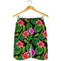 Monstera Hibiscus Hawaii Pattern Print Men's Shorts