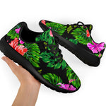 Monstera Hibiscus Hawaii Pattern Print Sport Shoes GearFrost