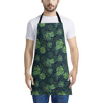 Monstera Palm Leaves Pattern Print Apron