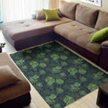 Monstera Palm Leaves Pattern Print Floor Mat