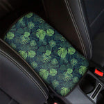 Monstera Palm Leaves Pattern Print Car Center Console Cover