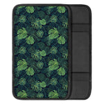 Monstera Palm Leaves Pattern Print Car Center Console Cover