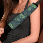 Monstera Palm Leaves Pattern Print Car Seat Belt Covers