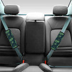 Monstera Palm Leaves Pattern Print Car Seat Belt Covers