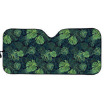 Monstera Palm Leaves Pattern Print Car Sun Shade