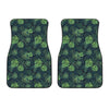 Monstera Palm Leaves Pattern Print Front Car Floor Mats