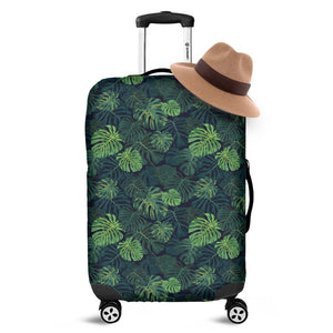 Monstera Palm Leaves Pattern Print Luggage Cover