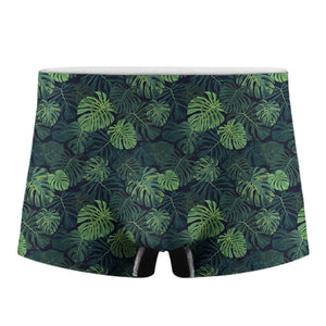 Monstera Palm Leaves Pattern Print Men's Boxer Briefs