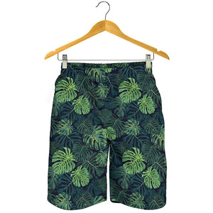 Monstera Palm Leaves Pattern Print Men's Shorts