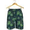 Monstera Palm Leaves Pattern Print Men's Shorts